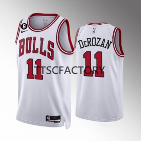 Dres Chicago Bulls DeMar DeRozan 11 Nike 2022-23 Association Edition Bijela Swingman - Muške